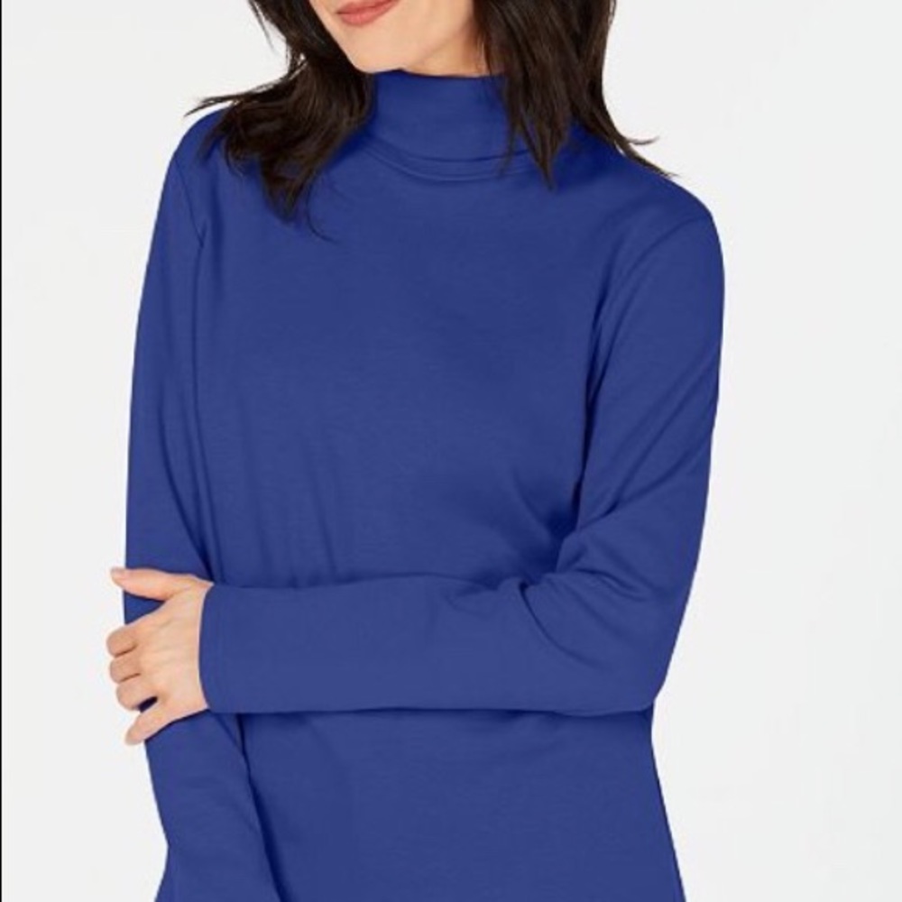 Cotton Mock-Neck Top